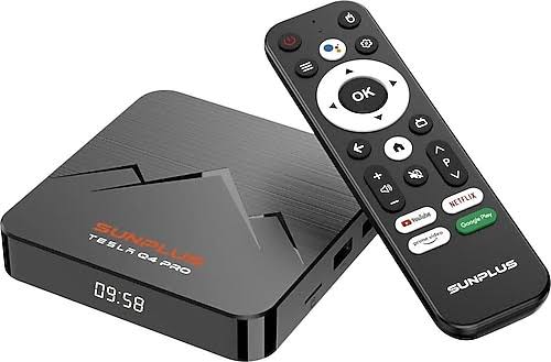 Sunplus Tesla Q4 Pro Android 14 TV Box (4 GB RAM / 32 GB Hafıza)